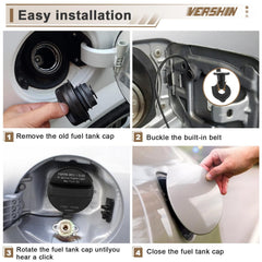 Vershin gas cap in packaging signaling ready-to-install replacement part.