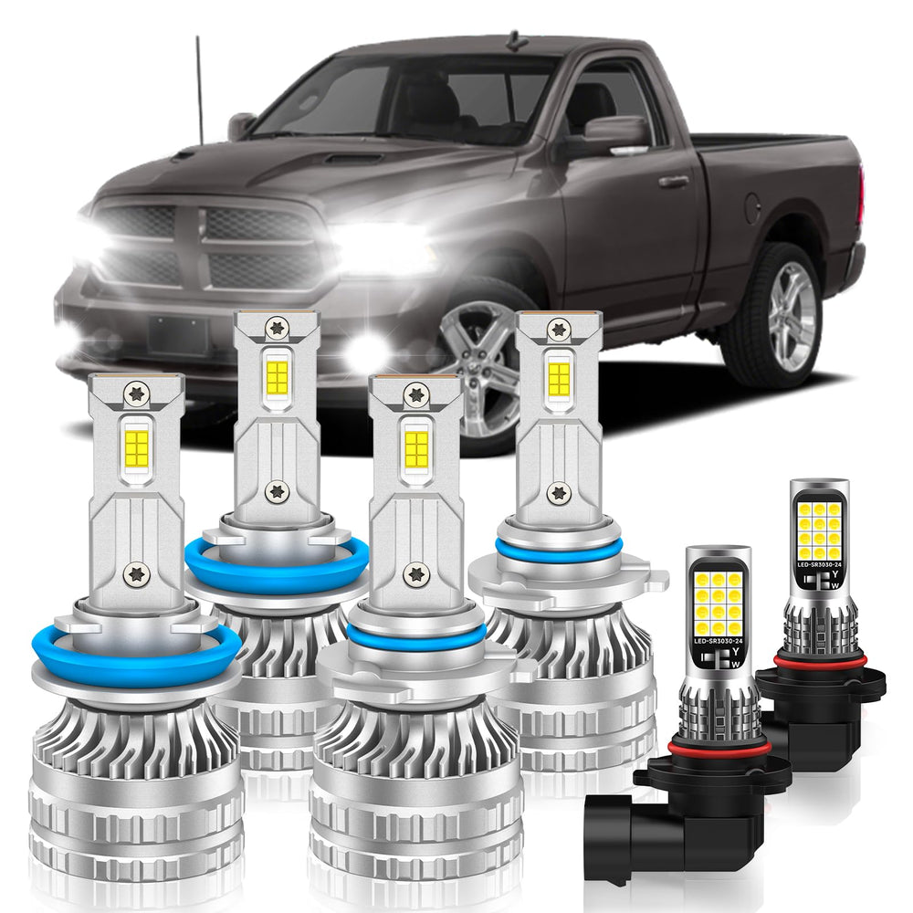 VESTNEXCL Dodge Ram fog bulbs pack6 front view for enhanced night visibility