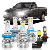 VESTNEXCL Dodge Ram fog bulbs pack6 front view for enhanced night visibility