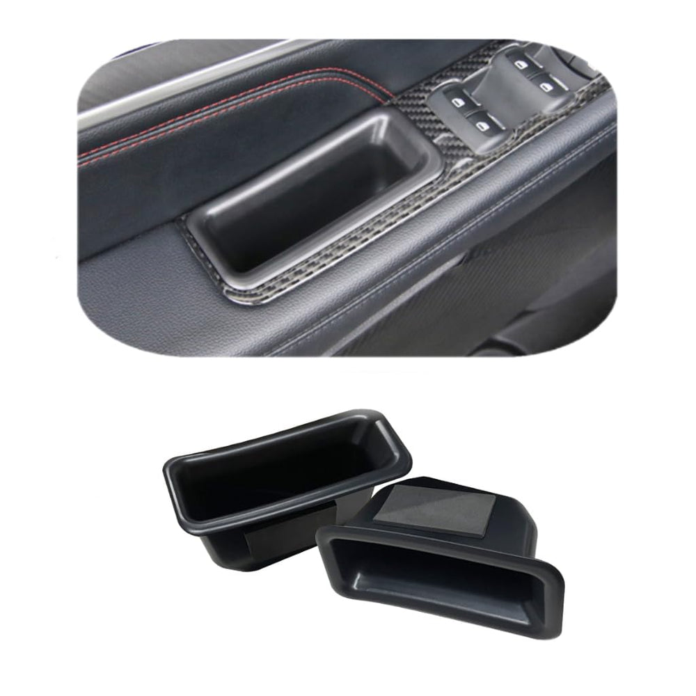 Vesul Front Row Door Side Storage Box beside the Explorer handle keeps essential items within easy reach.