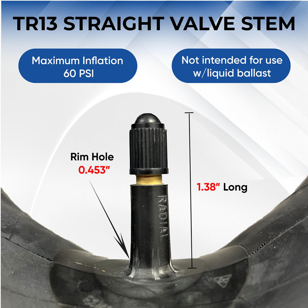 Veteran Tire Trans American inner tube for 23x10.50-12 ensures stable inflation.