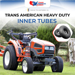 Veteran Tire Trans American inner tube for 23x9.50-12 provides reliable fit.
