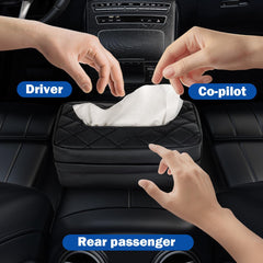 VETERBONE backseat organizer keeps tissues within reach on trips