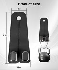 VETERBONE bag hanger in leather keeps purses secure and tidy