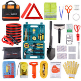 Vetoos car emergency kit with jumper cables for quick roadside power restoration.