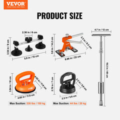 VEVOR high-viscosity glue sticks ensure firm tab adhesion during pulling.