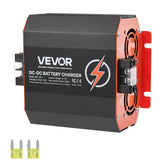 VEVOR 12V 20A DC-DC charger front view for compact RV installation