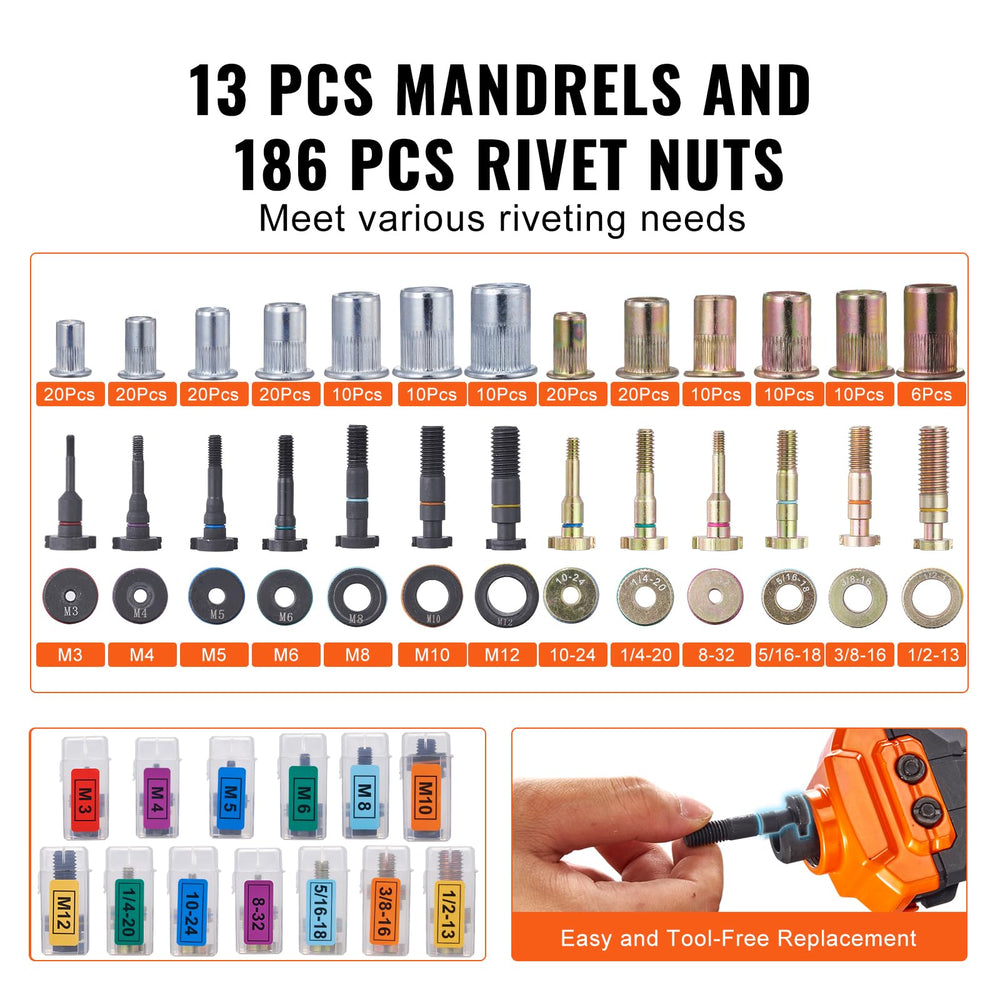 VEVOR ergonomic handle enhances grip during extended use