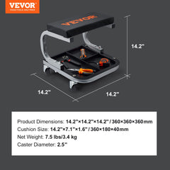 VEVOR 36-cm height suits low vehicles and furniture work.