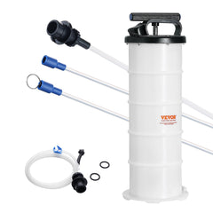 VEVOR 6.5L manual fluid extractor pump with a spacious tank for clean oil changes.