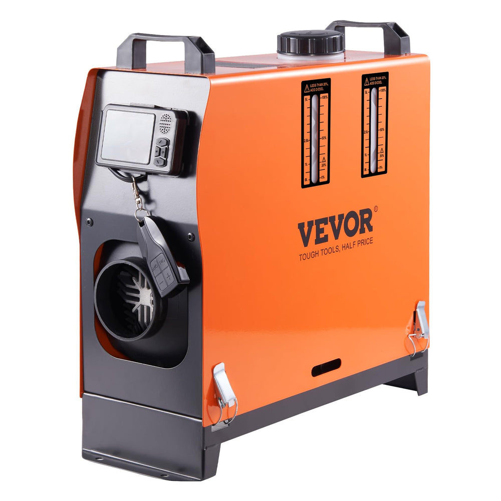 VEVOR heat exchanger close-up portrays rapid heat transfer efficiency.