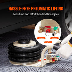 VEVOR air jack with ergonomic short handles for portability