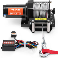 VEVOR ATV winch 3000lb drum for strong off-road recovery