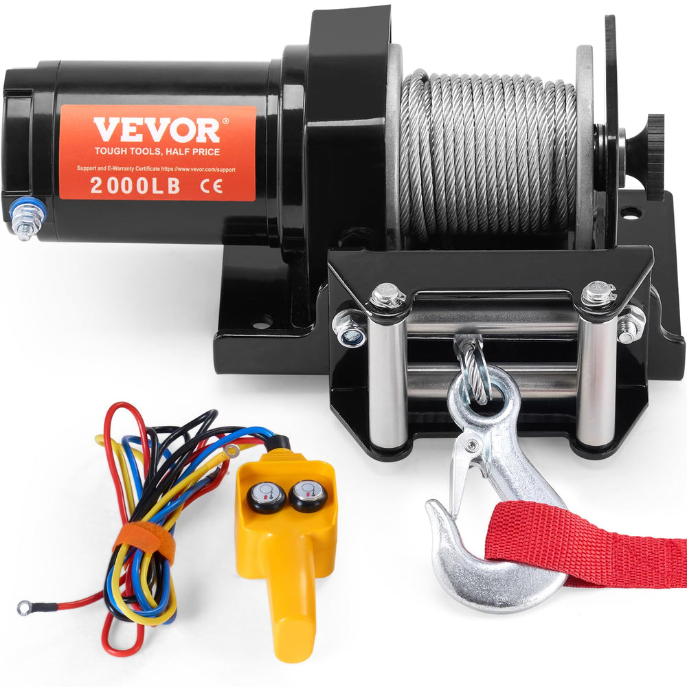 VEVOR ATV winch setup in action enables quick off-road recovery.