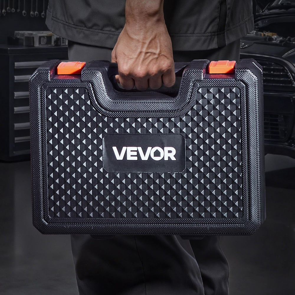 VEVOR bearing press kit waterproof toolbox protecting components.