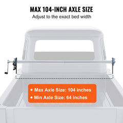 VEVOR bolt lever locking mechanism secures tarp axle for snug fit.