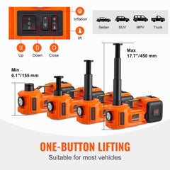 VEVOR built-in-tire-inflator-with-display provides real-time pressure readout during inflation.