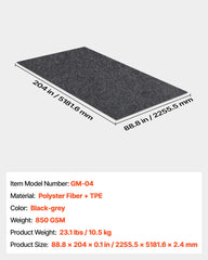 VEVOR mat features durable edges for long-lasting protection