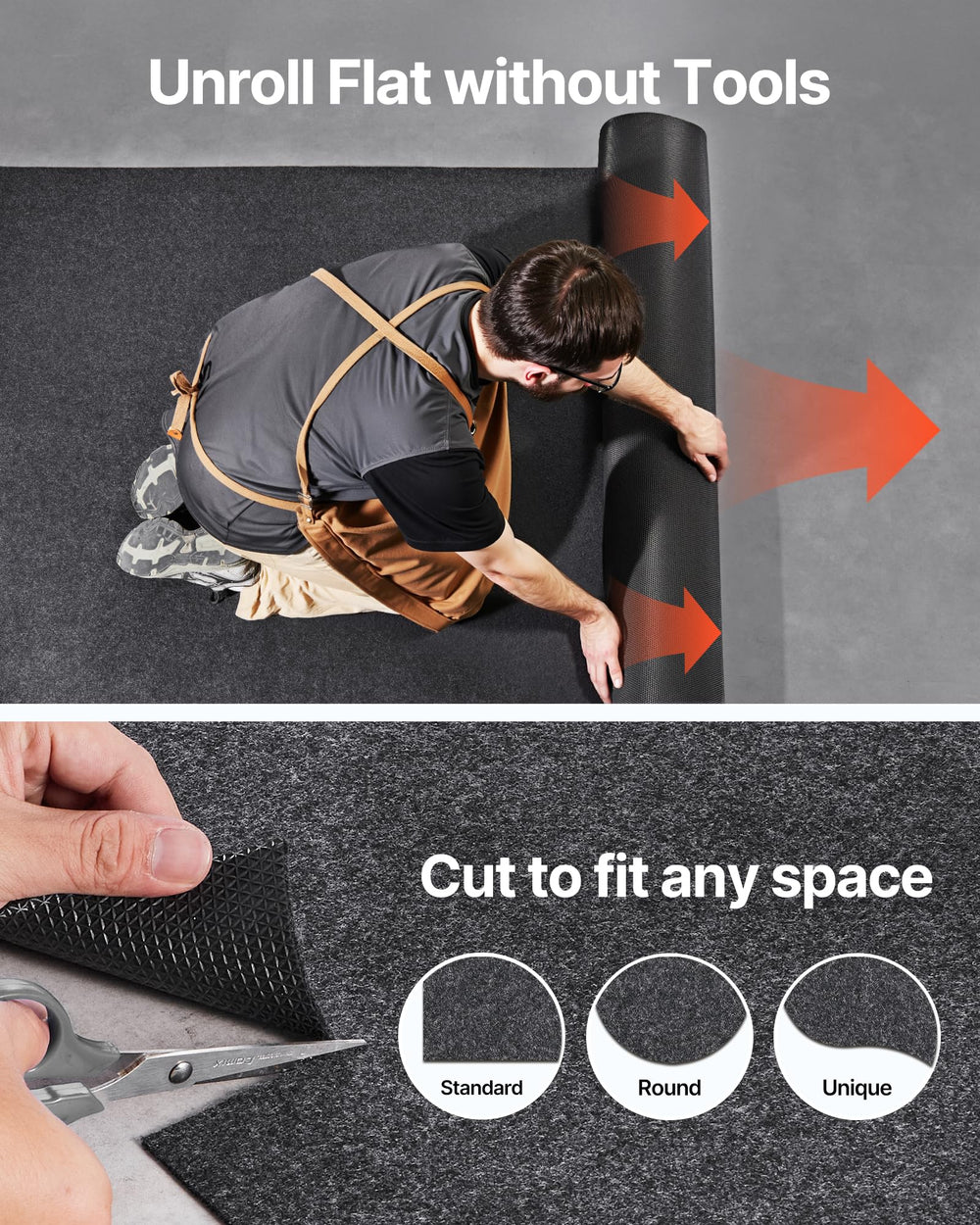 VEVOR mat is easy to clean and reuse