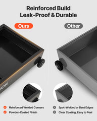 VEVOR carbon steel construction delivers durability for long-term use.