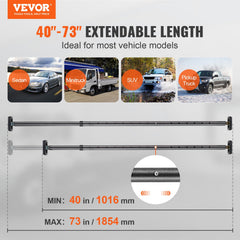 VEVOR cargo bar with easy buckle adjustment for quick setup.