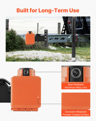 VEVOR aluminum body with dust cap resists moisture and corrosion.