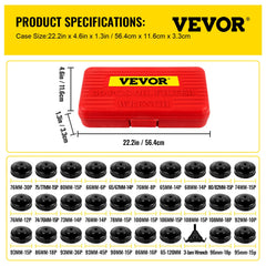 VEVOR compact storage case keeps sockets neatly organized.