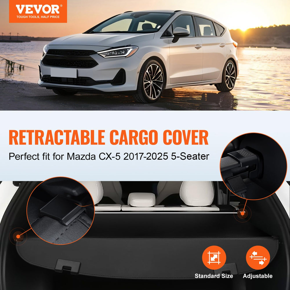 VEVOR CX-5 cargo cover privacy shield blocks view of valuables