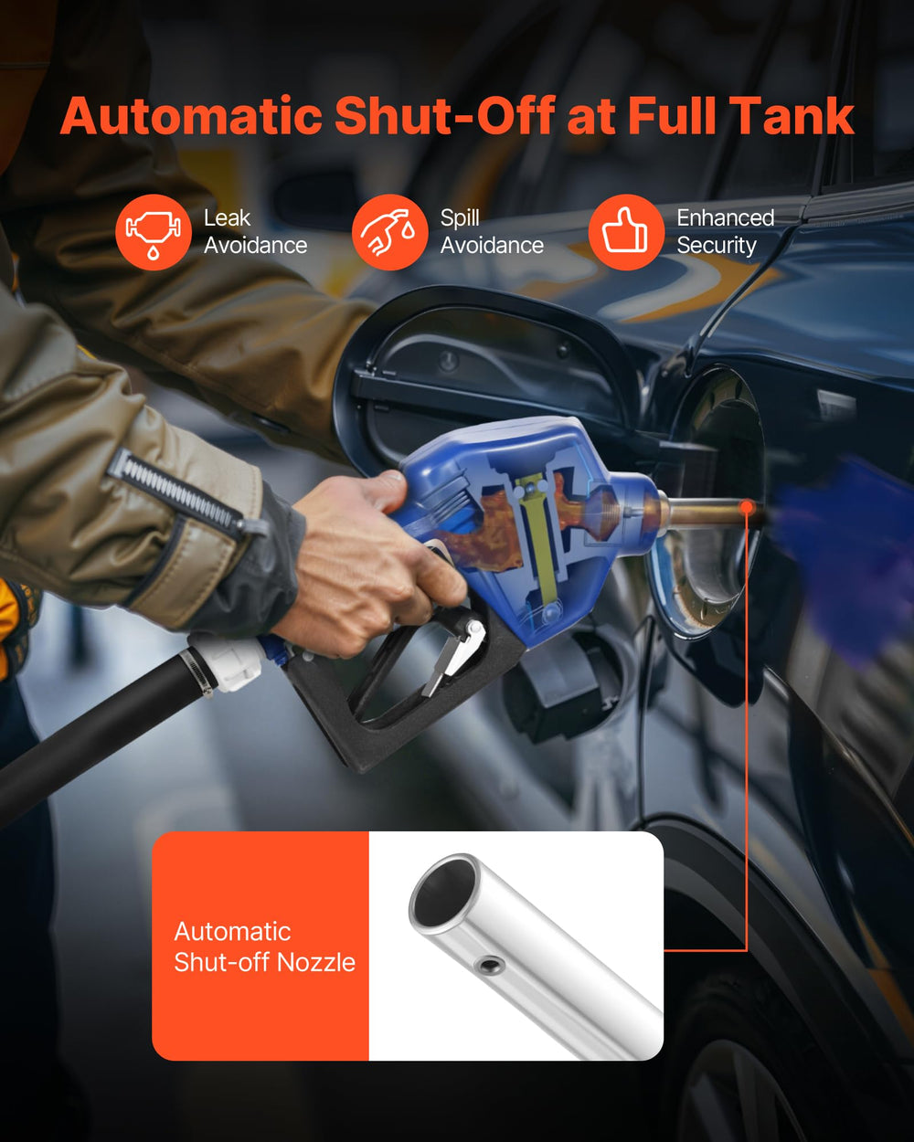 VEVOR DEF nozzle with three-speed trigger lock for control
