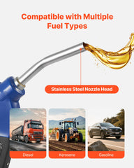 VEVOR DEF nozzle max flow 11.6 gpm at pump capability