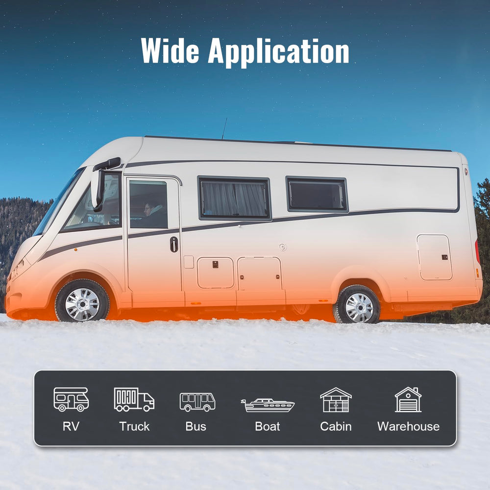 VEVOR low-noise fuel pump reduces consumption while maintaining steady heat.