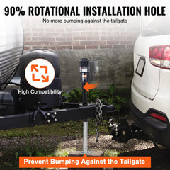 VEVOR electric tongue jack suitable for horse trailers on uneven ground