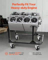 VEVOR Engine Stand storage area keeps hardware neatly organized.