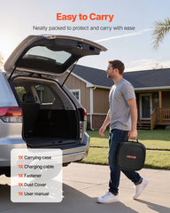 VEVOR EV extension cable carrying bag included for tidy storage