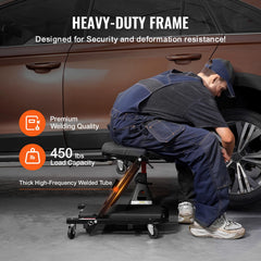 VEVOR Foldable Z Garage Creeper with six swivel wheels for smooth mobility