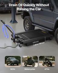 VEVOR folding handle enables easy hose placement under vehicles.