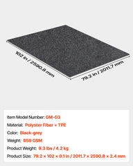 VEVOR garage floor mat easy-clean surface for quick maintenance