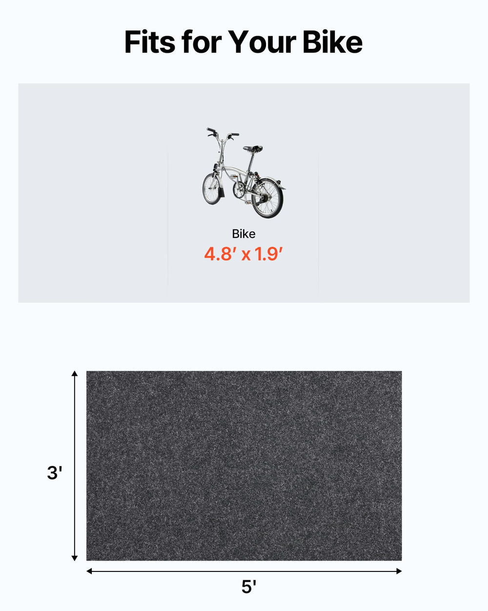 VEVOR garage floor mat with gripping surface prevents movement under vehicles