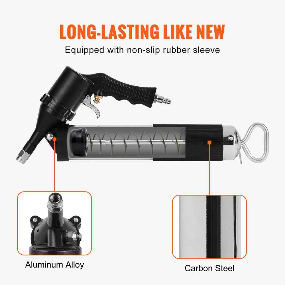 VEVOR Flat coupler for quick, secure lubricant connections.