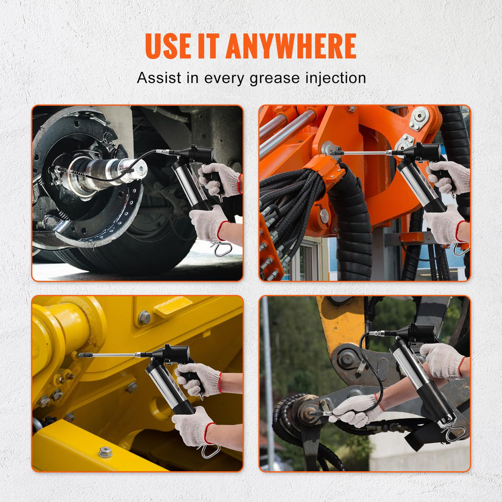 VEVOR Locking clamp coupler keeps connections stable during use.