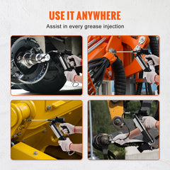 VEVOR Locking clamp coupler keeps connections stable during use.