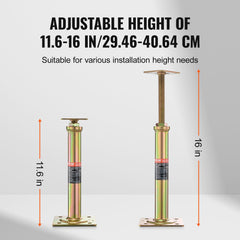 VEVOR each jack supports up to 2500 lbs.