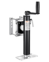 VEVOR heavy-duty trailer jack in stowed position for storage and transport