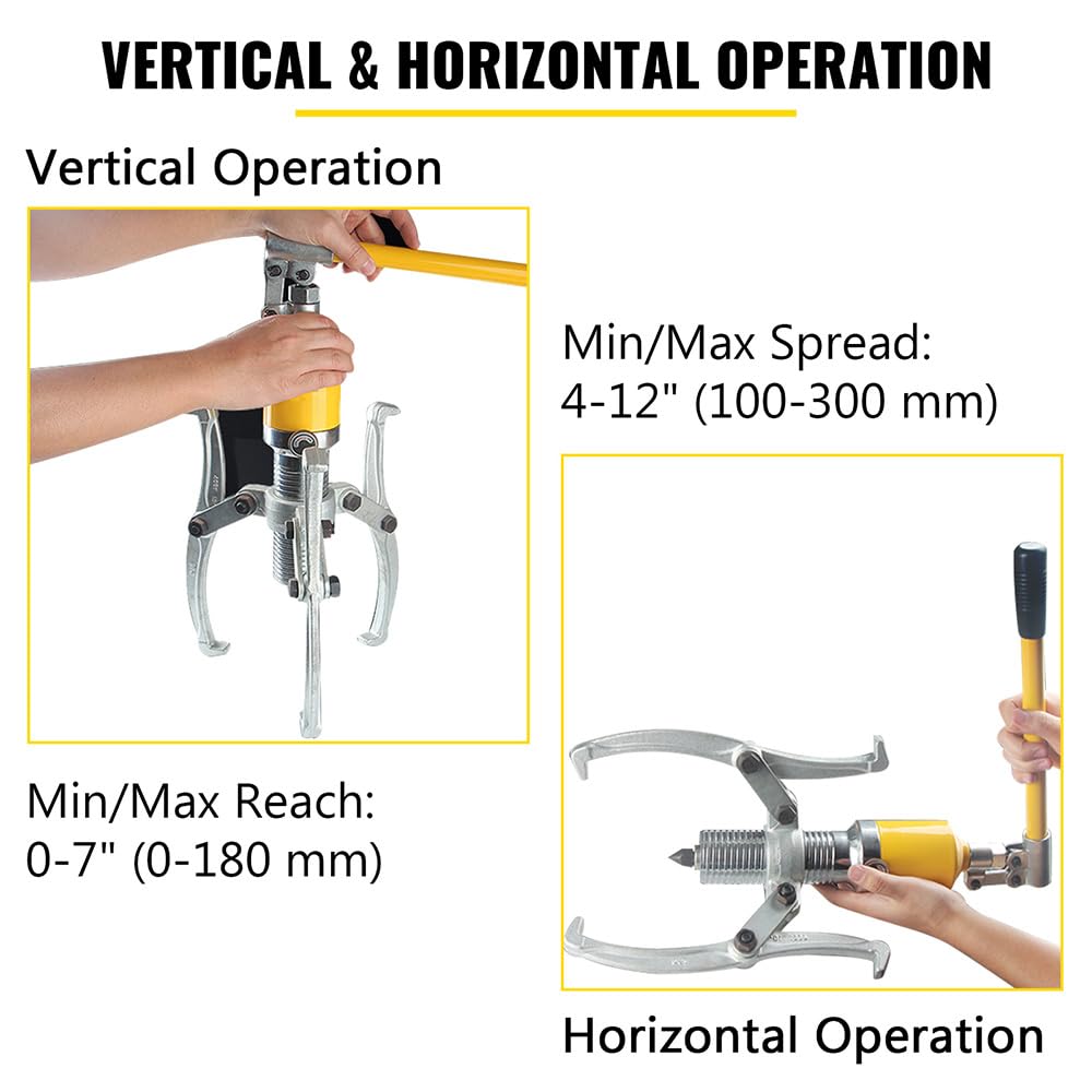 VEVOR puller with 2 or 3 jaws for flexible setups.