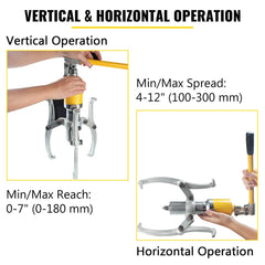 VEVOR puller with 2 or 3 jaws for flexible setups.