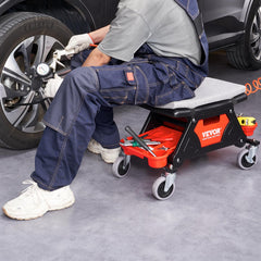 Rust-resistant construction helps the stool maintain shape and durability.