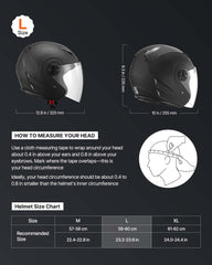 VEVOR helmet with clear visor for enhanced visibility and wind protection