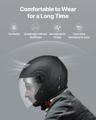 VEVOR soft inner liner delivers snug comfort on long rides.
