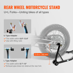 VEVOR rear U L fork head adjustable for different wheelbases