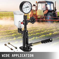 VEVOR multi-test capability supports pressure, leakage, and spray pattern checks